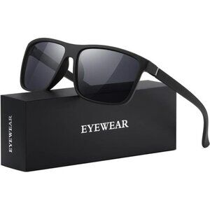 Black Retro Sun Glasses Driving Fishing UV400 Protection